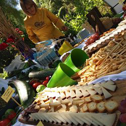 evento de queso con arte