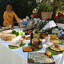 organización de mesa para evento